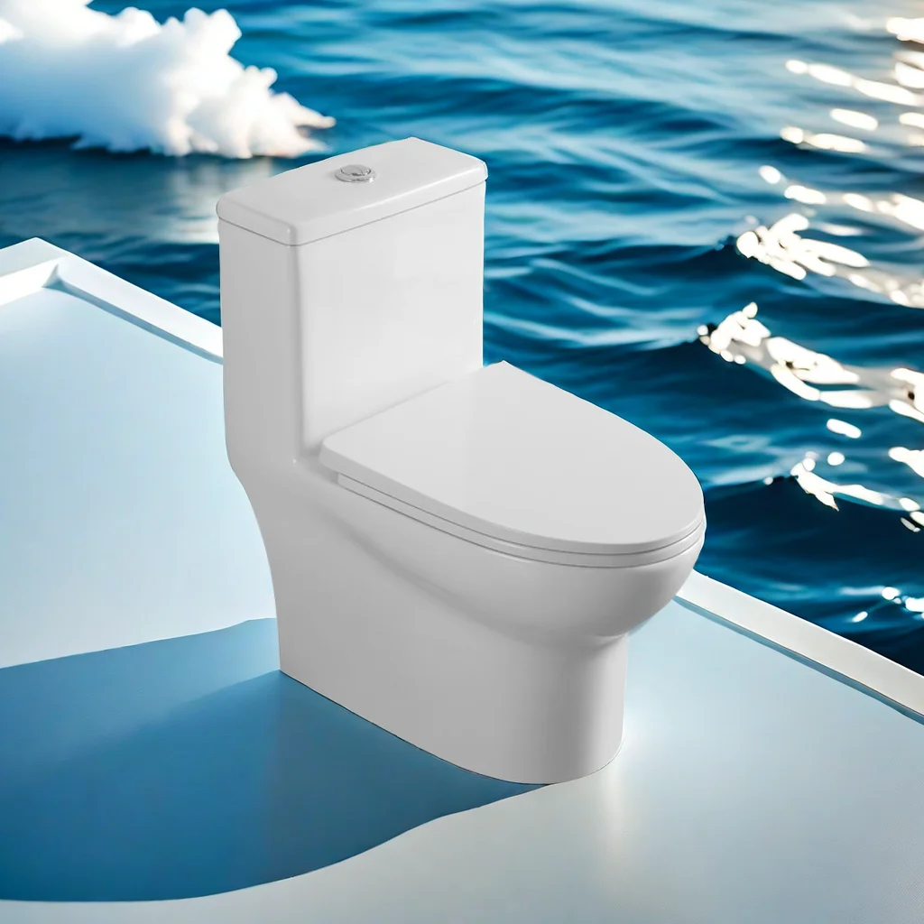 Inodoro American style  white Ceramic Sanitary Ware siphonic One Piece Toilet 300mm s-trap toilet bowl Bathroom wc toilet