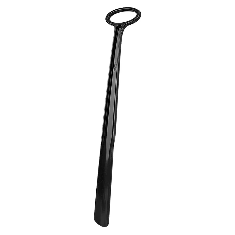 shoe easily wear 22.8 inch durable ABS extra long shoe horns black plastic shoe horn spoon