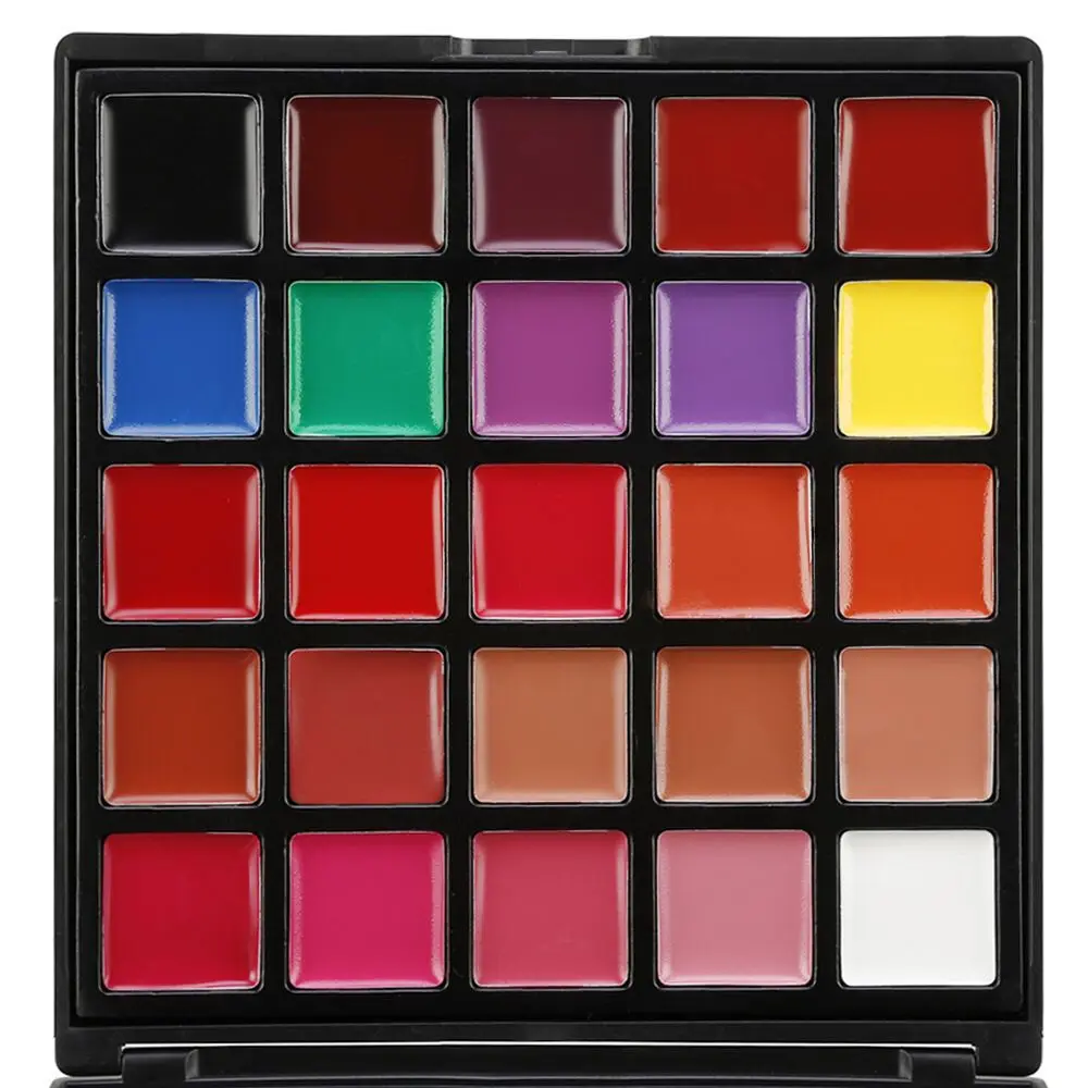 New arrival long lasting makeup lipstick palette 25 color matte Lip gloss palette set for woman