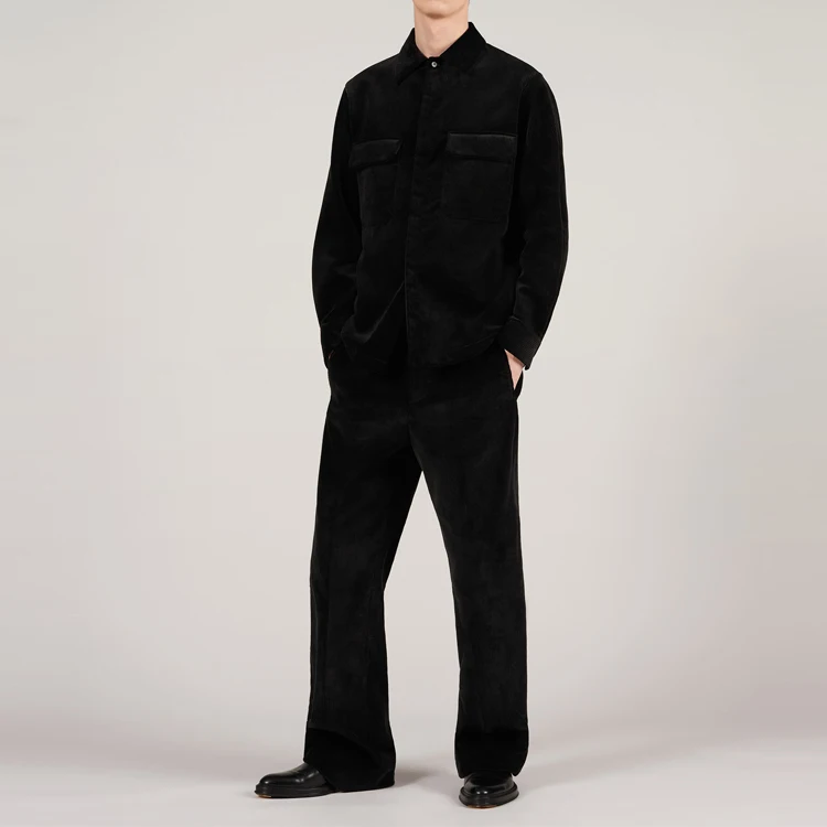 New Look 2020 Wholesale High Quality Cheap Leisure Casual Shirts Full Plus Size Overshirts Corduroy Fashion Men Shirt