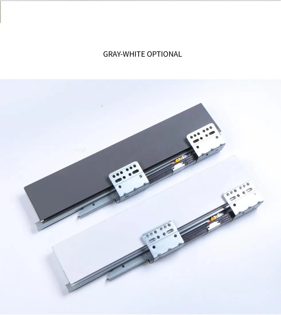 Furniture Hardware Cabinet Soft Close Full Extension Adjustable Tandem Box Drawer Slides