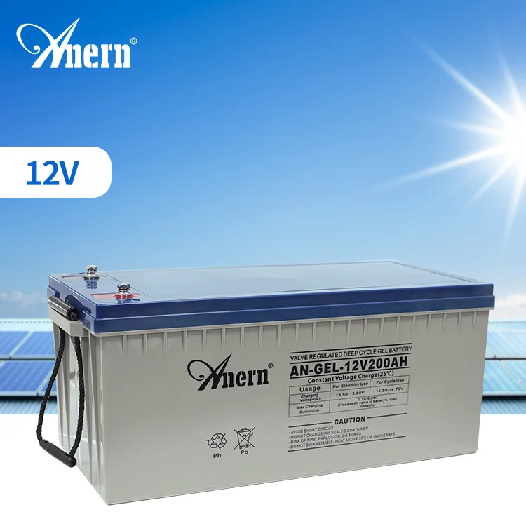 Anern Battery AGM GEL VRLA UPS Inverter Battery 12V 100AH 150AH 200AH Lead Acid Battery