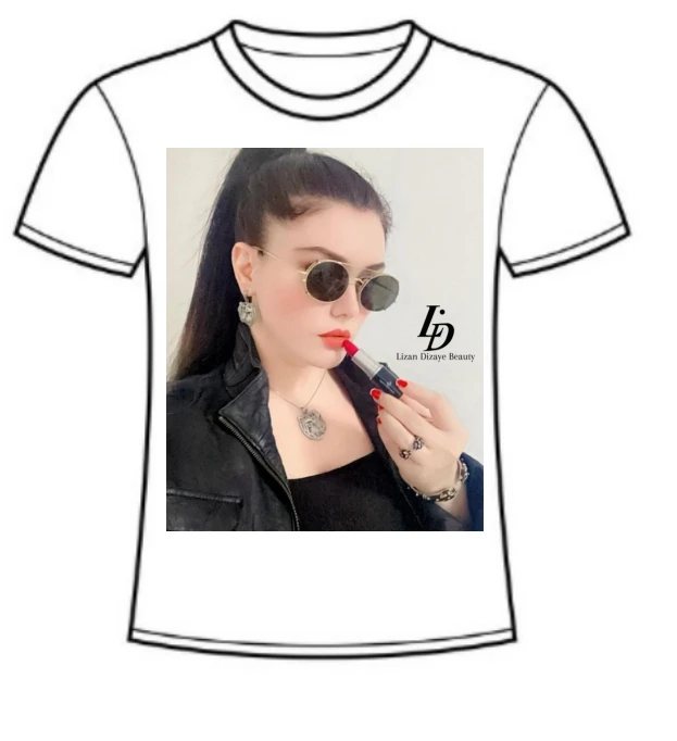 Women DIY Your Own Design Beauty Logo Printing Apparel Advertising T shirt For LIZAN