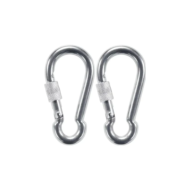 Hot sale 304 stainless steel safety snap gourd spring safety hook for outdoor sports