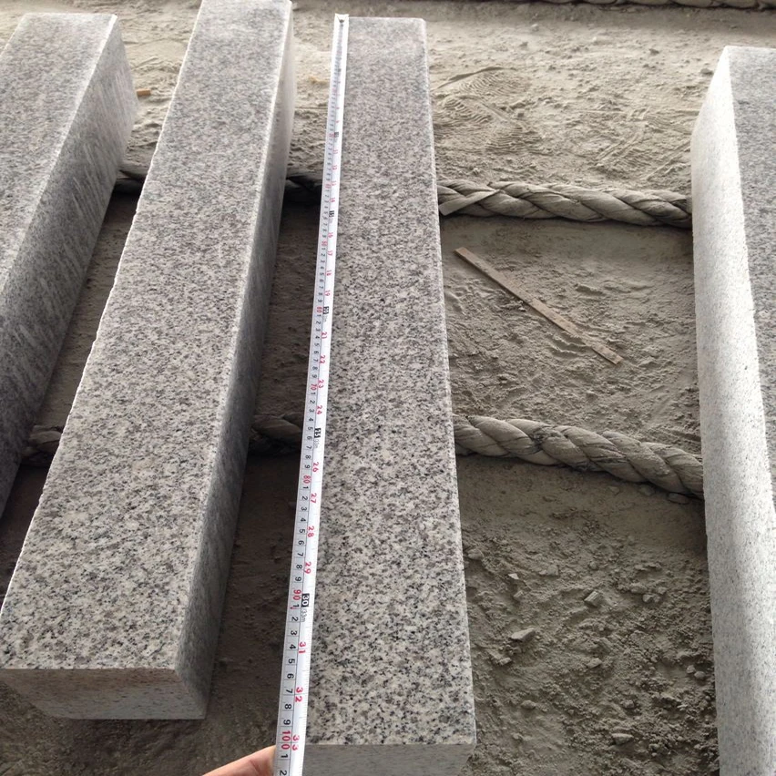 Chinese Factory Cheap G603 Grey Granite Stone Customized Curbstone Kerbstone For Outdoor Paving Stone