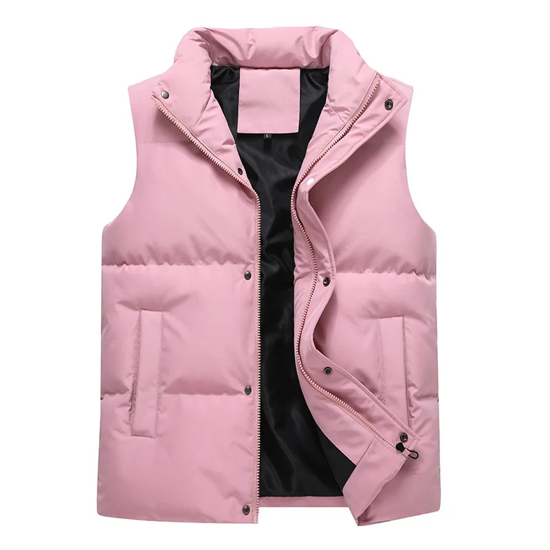 Wholesale Unisex Breathable Stand Collar Down Puffer Vest Men Vest for Men