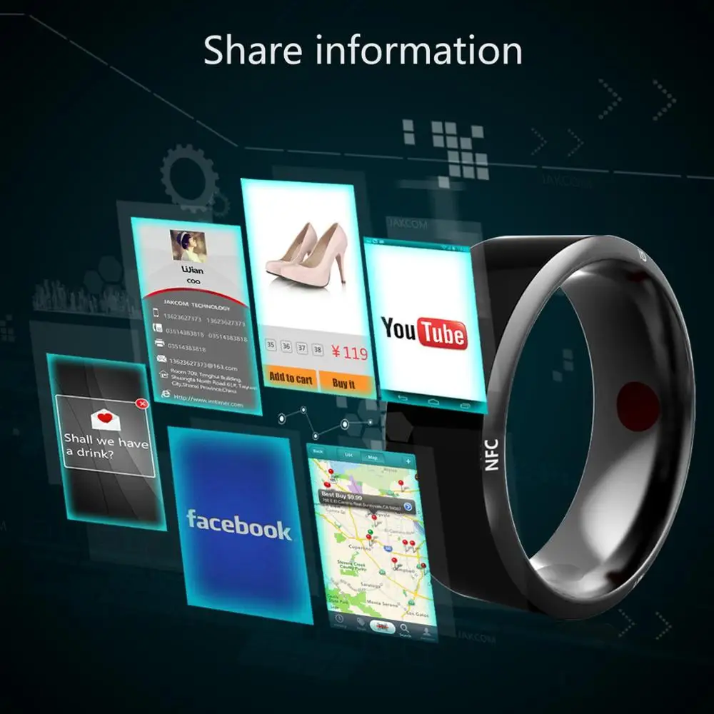 JAKCOM R3 Smart Ring (умное кольцо новый продукт умные аксессуары Лидер продаж как обхватывает запястье Черная пятница предложения huwei Чехол для мобильного