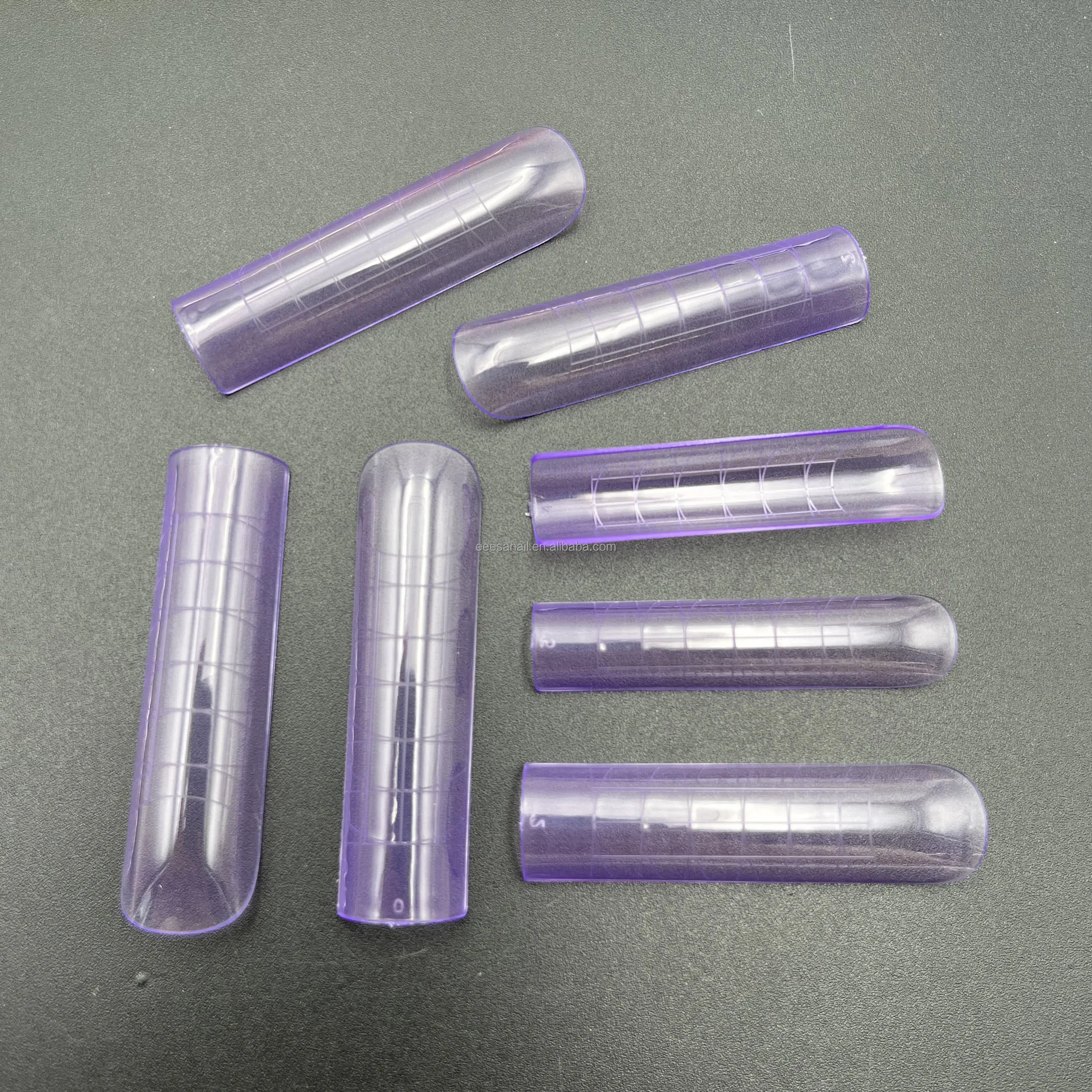 New Purple Colors Glue Gel Pour Capsules Soft Dual Form Nail Plate Colored Nails Tips