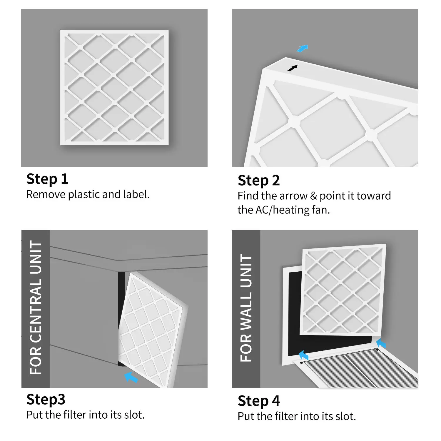 Best Quality OEM ODM HVAC Filter Air Conditioning System Pleated HEPA Filter