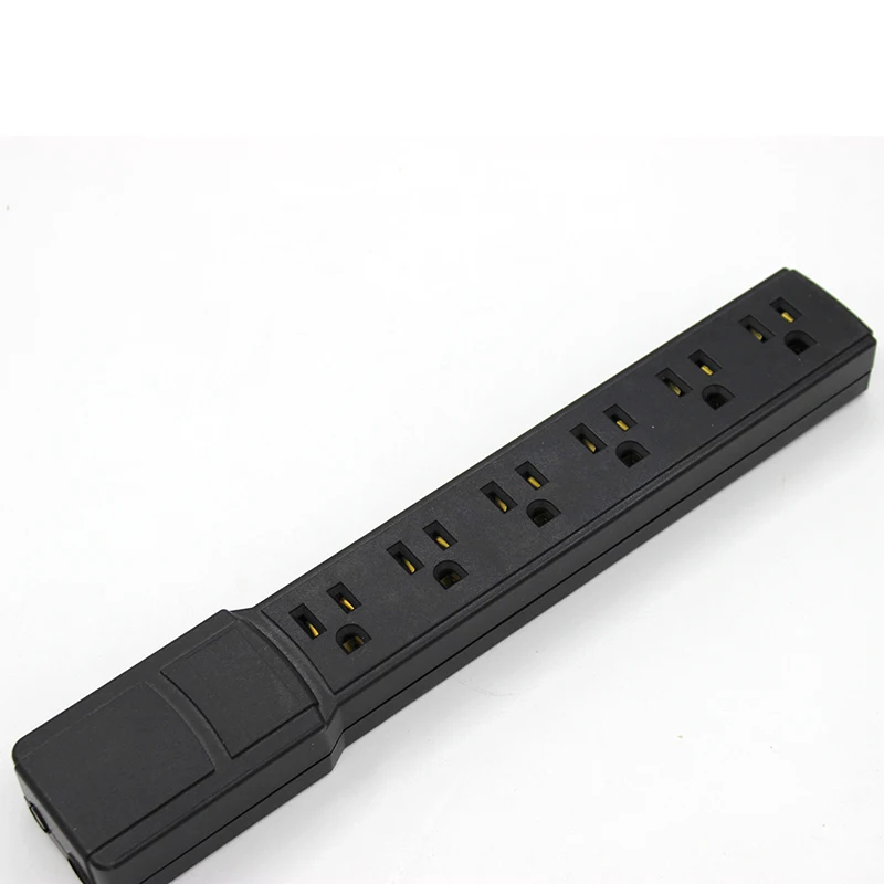 US standard 6 Outlets Surge Protector Power Strip with switch for home use
