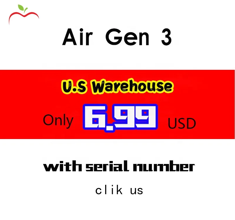 OB Original LOGO Air Gen 3 Air Pro JL Airoha 1562a Chip Air Pro 3 Air 3 TWS  Wireless Earbuds Earphone  Airs Pro 3