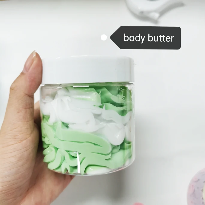 Wholesale Private Label Strawberries Blueberries Vegan Natural Organic Moisturizing Rainbow Whipped Shea Butter Body Butter