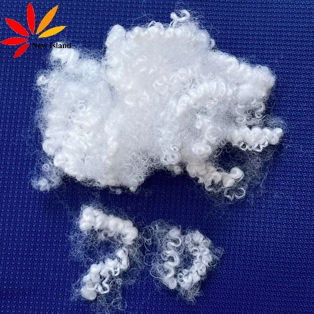 New Island hot selling buy wholesale 7d*64mm HCS virgin polyester staple fiber for fiberfill with lowest price