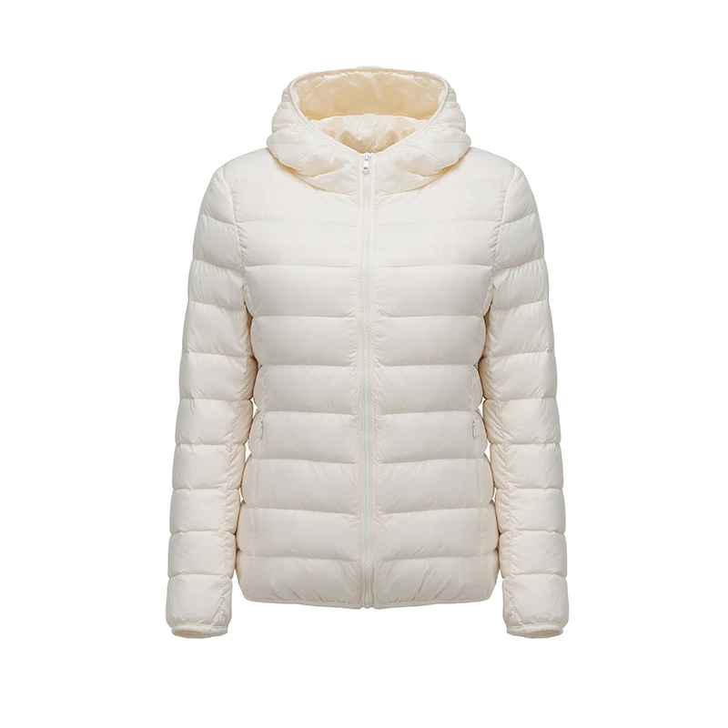 Good Price High Quality Winter Women Warm Fashion Hoodie Jackets  Light Down Jacket
