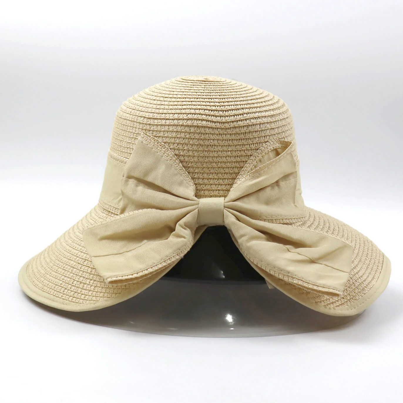Creative Design Summer Beach Sun Shade Paper Straw Hats Girls Buy Straw Hat With Bow