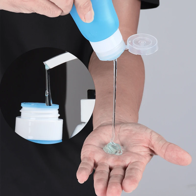 
Silicone Travel Cosmetics Separating Bottle Lovely Round Portable Liquid Separating Cans Silicone Emission Bottle 