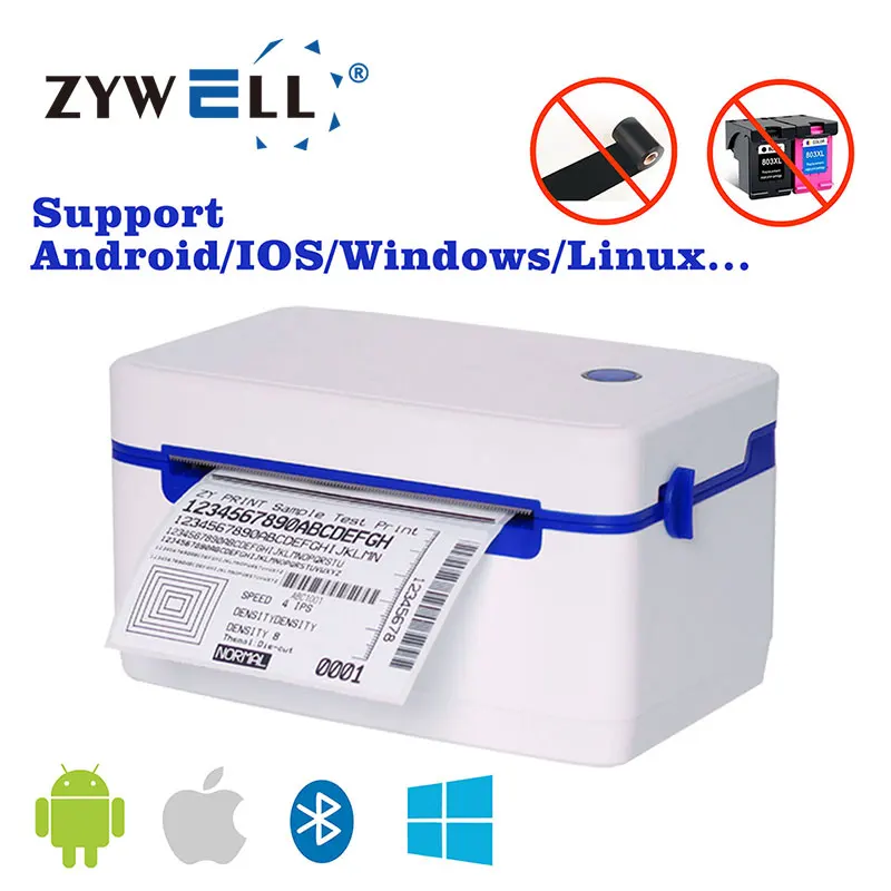 Label maker thermal label printer impresora de etiquetas 4x6 bluetooth waybill barcode printer
