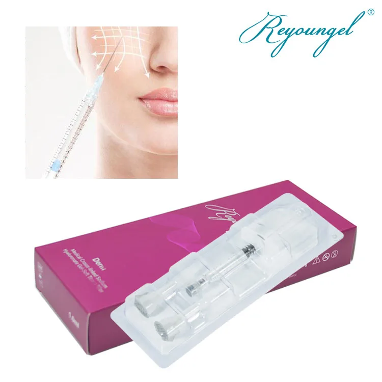Hot Sales Dermal Filler 1ml 2ml Fillers Injection Lip Face Hyaluronic Acid Gel 10ml Derm for Body