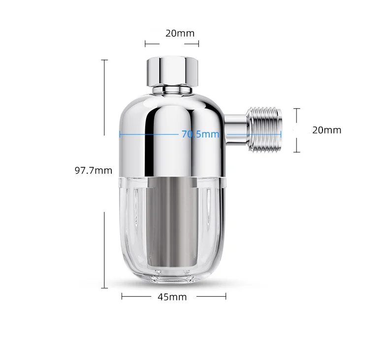 Myteck Metal Alloy Inline Mini Prefilter With Stainless Steel Mesh 40 Micron Before Water Heater Washing Machine Water Filter