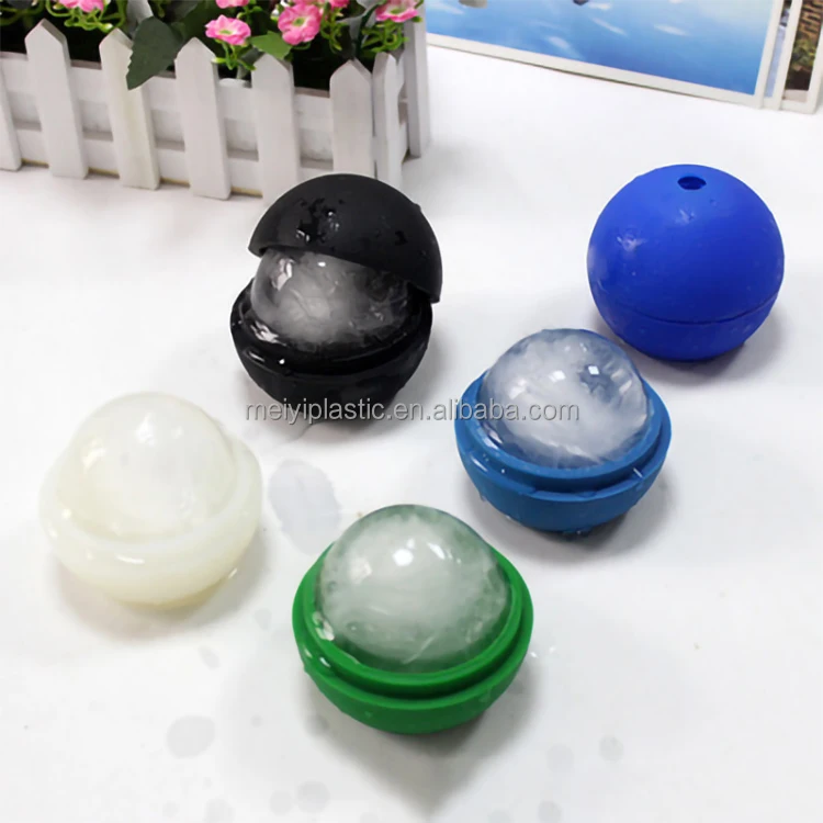 Silicone Ice Ball Mold - Easily Create Large Ice Balls, Premium Silicone Ice Ball Mold For Whisky Cocktails Wine & More