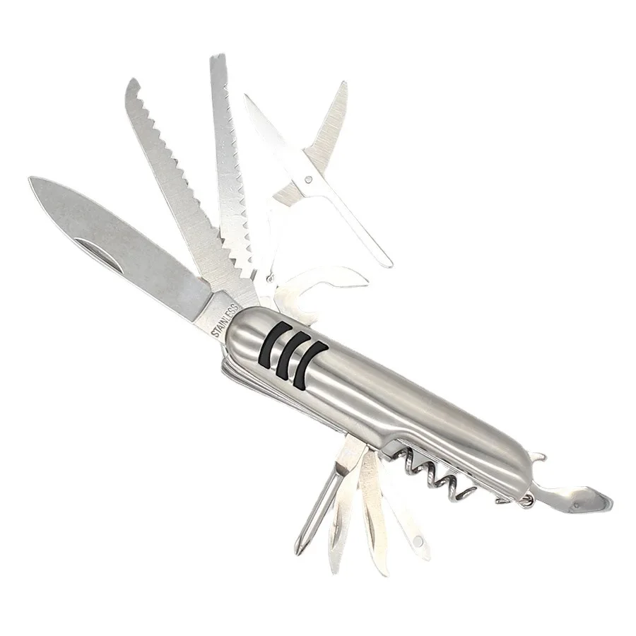Factory 11 open multifunction folding knife Mini coloured steel case gift knife can be customised with LOG0