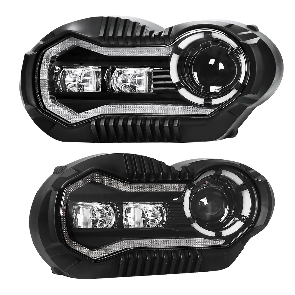 Newest  Luz Led Moto Motorcycle Headlight Assembly Farol De  Led Projection Headlight  For Bmw R1200Gs Headlight Motorcycles