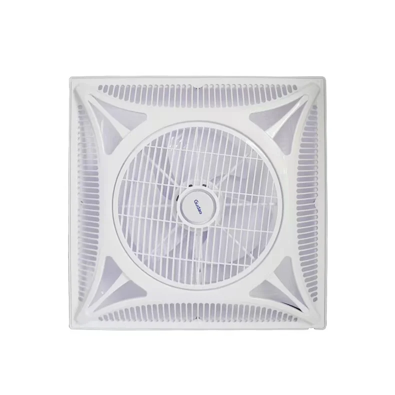 600*600mm False Box Integrated Ceiling Fan Energy-Efficient With Remote Control LED Light Embedded