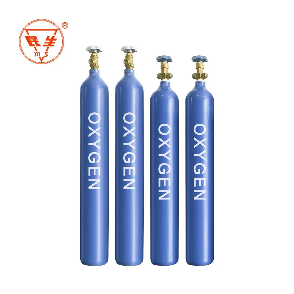 TPED WP150bar/200bar industrial steel cylinder 40L empty oxygen cylinders for sales