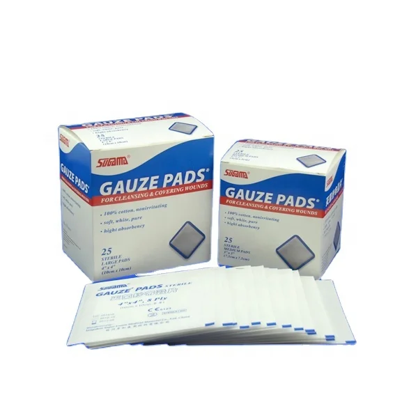 Disposable medical gauze sponge 4x4 sterile and non sterile