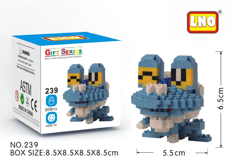 21 of 43 Pokemoned LNO Mini Diamond Building Blocks Mini assembly Pokemons blocks diy toys Adult Diamond blocks 219-248