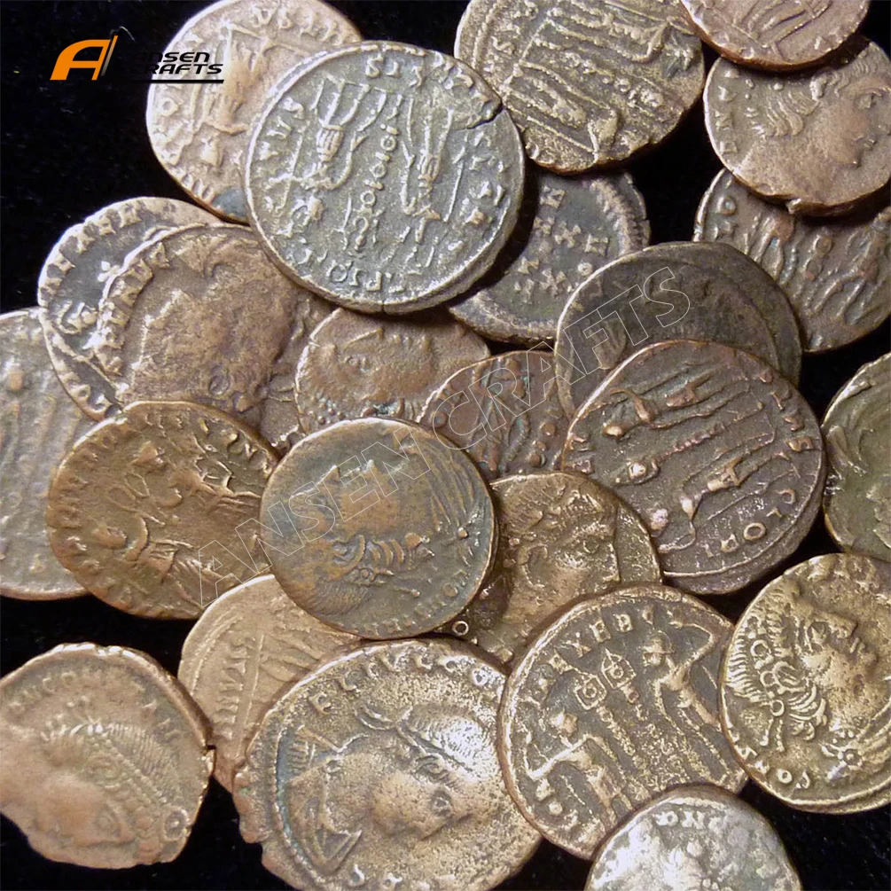 Factory Custom Ancient Metal Rome Roman Old Gold And Silver Souvenir Coins