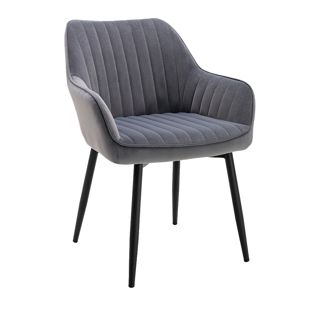 Upholstered armchair flannelette leisure chair blue hotel accent chairs