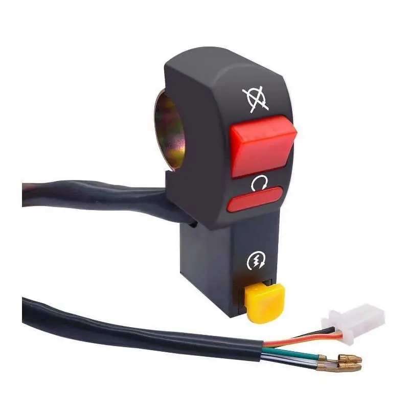 Cheap Multifunction 12V/10A Motorcycle Hazard Light Flameout Starter Switches Buttons on off switch for Scooter ATV