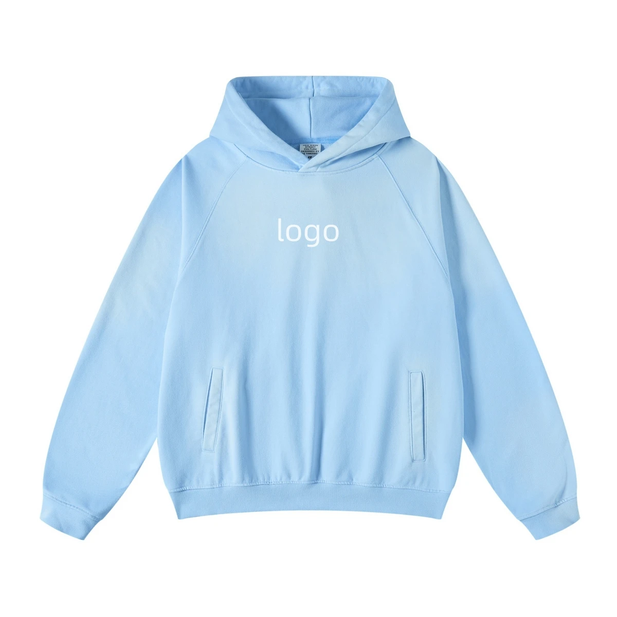 OEM Custom High Quality Acid Wash Hoodie Sun Faded Hoodies Oversize Vintage Wash French Terry Pullover Hoodie Man
