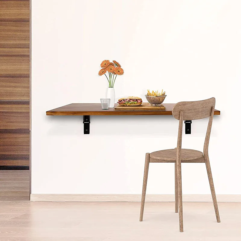 Wall Mounted Folding Desks Modern Wall Mounting Workbench Floating Computer Table Metal Wall Shelves