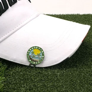 custom ball marker golf hat clip blank metal bulk soft enamel magnet brim clips Wholesale Lapel Pins Glitter Soft Enamel Pins