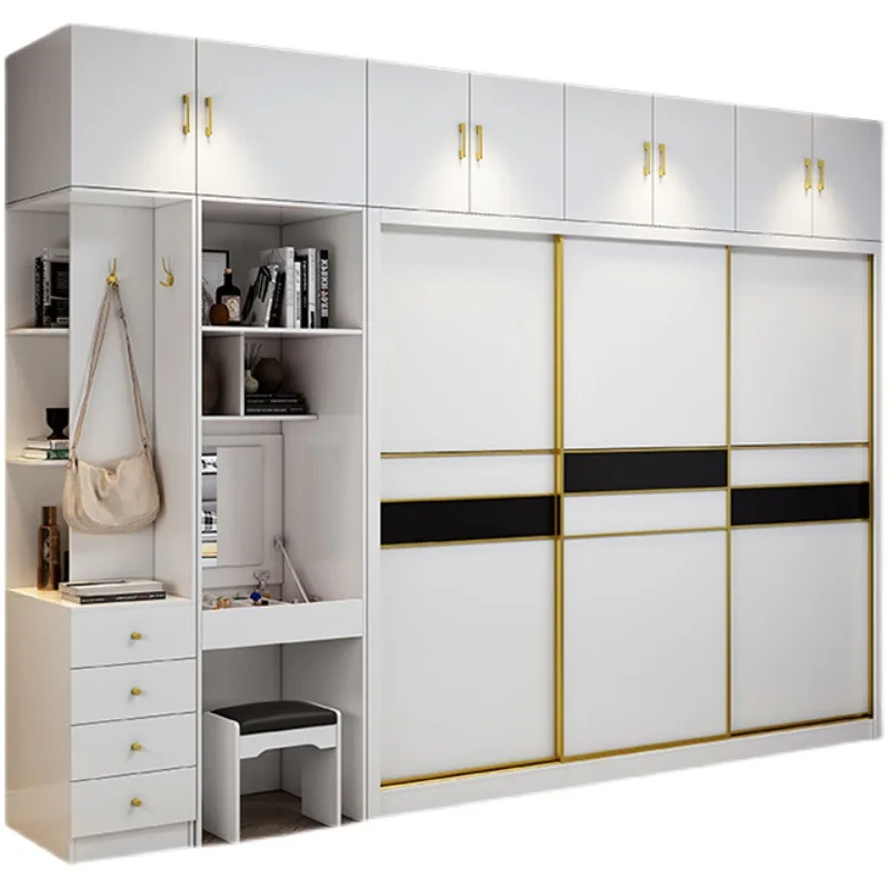 Современный популярный деревянный классический простой шкаф для гостиной дизайн godrej одежды Золотая рамка шкафы