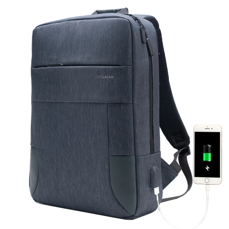 Изготовленным на заказ логосом тонкий черный колледж Анти-кражи рюкзак для путешествий бизнес-Водонепроницаемый с Usb зарядное устройство ноутбука