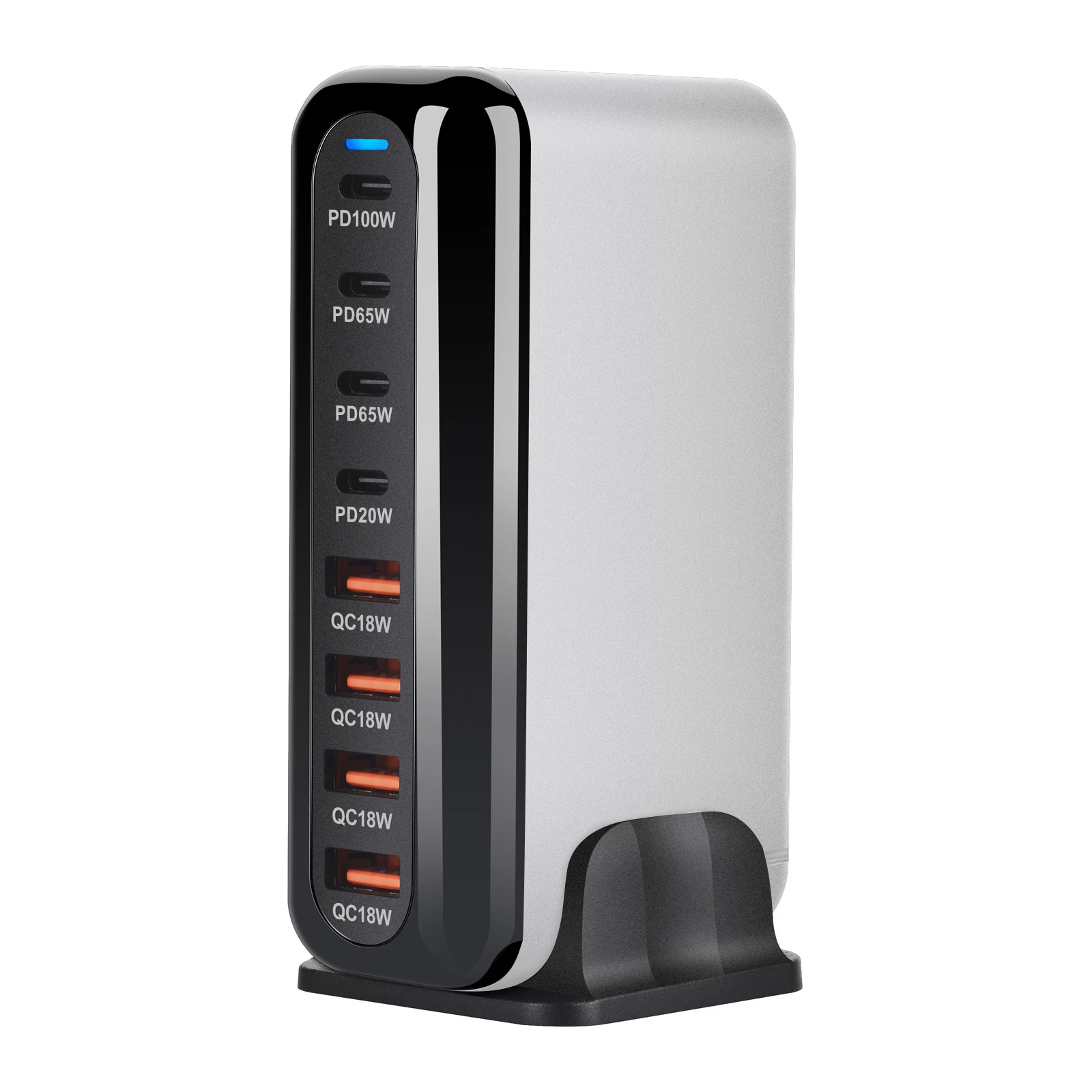 2024 Hot Product 8-port 320W Desktop GaN Charger USB Type C PD Fast Multiple Usb Mobile Phone Quick Charger For Iphone