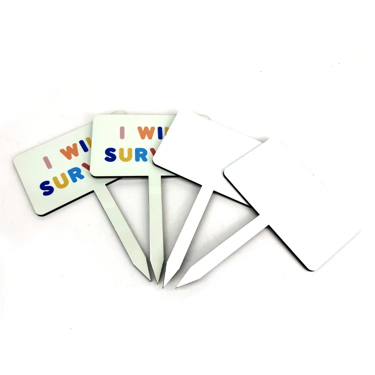 Sublimation flower pot wooden plaque sign for plant