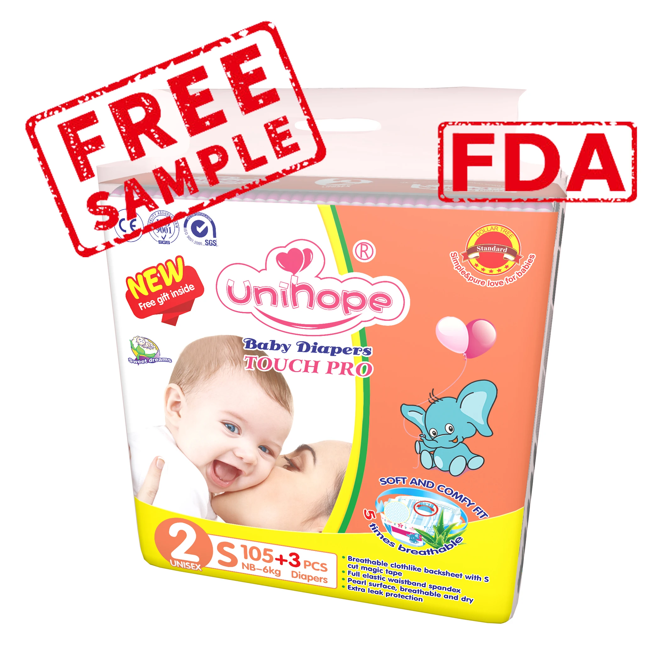 FREE SAMPLE Primas African Leading Molfixing Baby Diaper With Factory Price