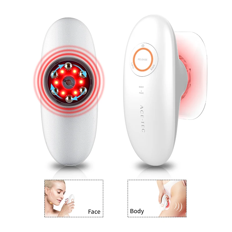 Body Sculpt Fat Removal Massage Face Body Electronic Stomach Red Light Therapy Massage Fat Burning Anti Cellulite Massager