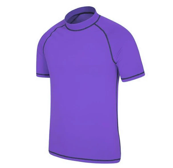 New Arrival Children Swimwear Men Short Sleeve Lycra Rash Guard Shirt Wholesale for Surfing