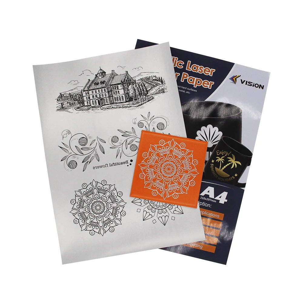 
Transfer Paper for laser printer metallic silver or gold laser transfer paper 