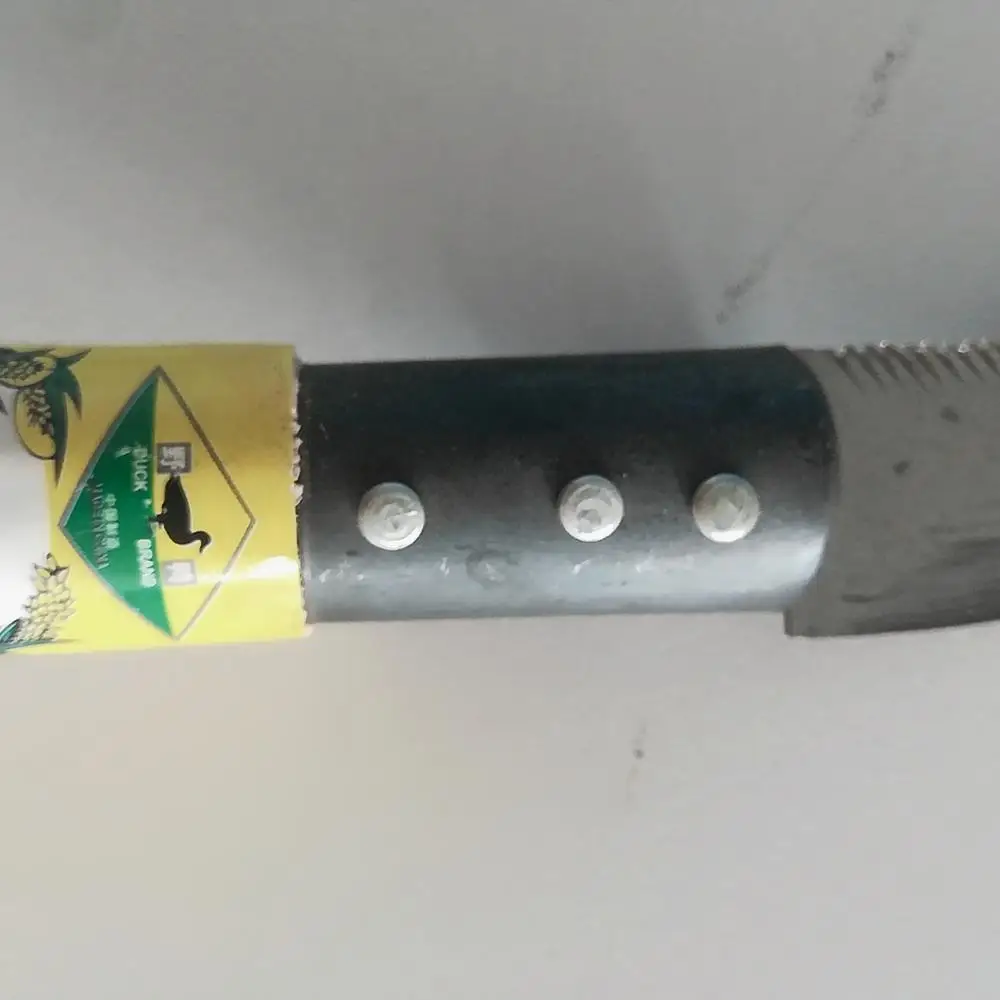 Chinese sickle farm tool 6.5 inches serrated carbon steel blade