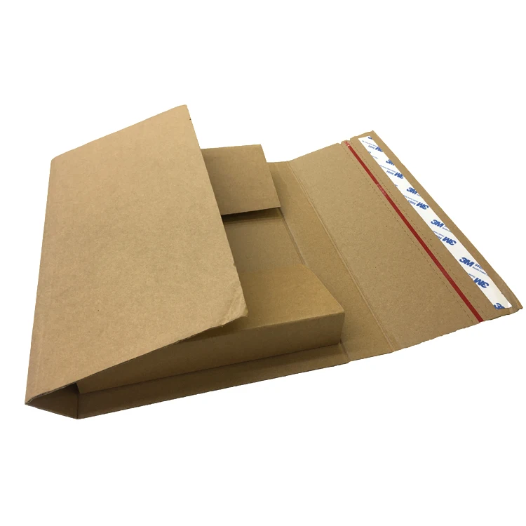 Custom Size Flat Pack Shipping Postal Record Album  Book Wrap Box Vinyl LP Mailer with Tear-Strip