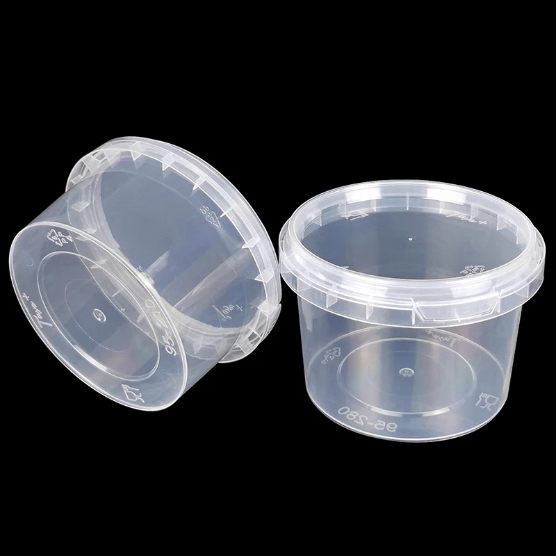 2021 персонализированный замок крышки deli контейнер 200 г 250 500 1000 прозрачный с