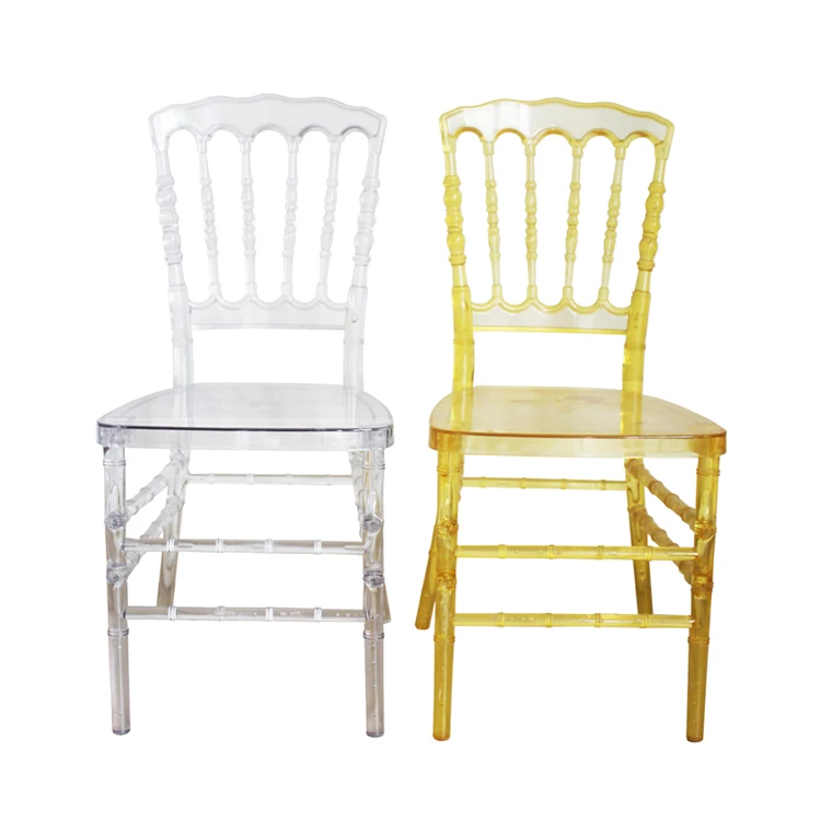 Wholesale Hotel Stackable Transparent Clear Chavari Tiffany Acrylic Chairs For Weddings And Banquet