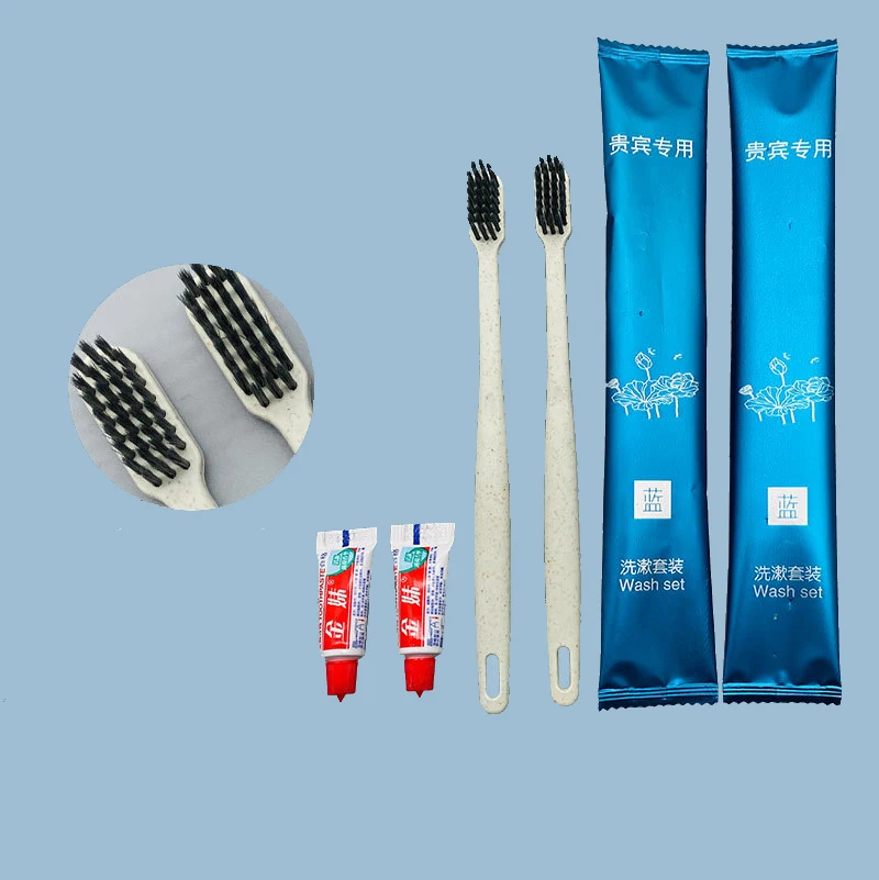 Wholesale Hotel Dental Kit Travel Portable Amenity Set Disposable Toothbrush Set With Toothpaste