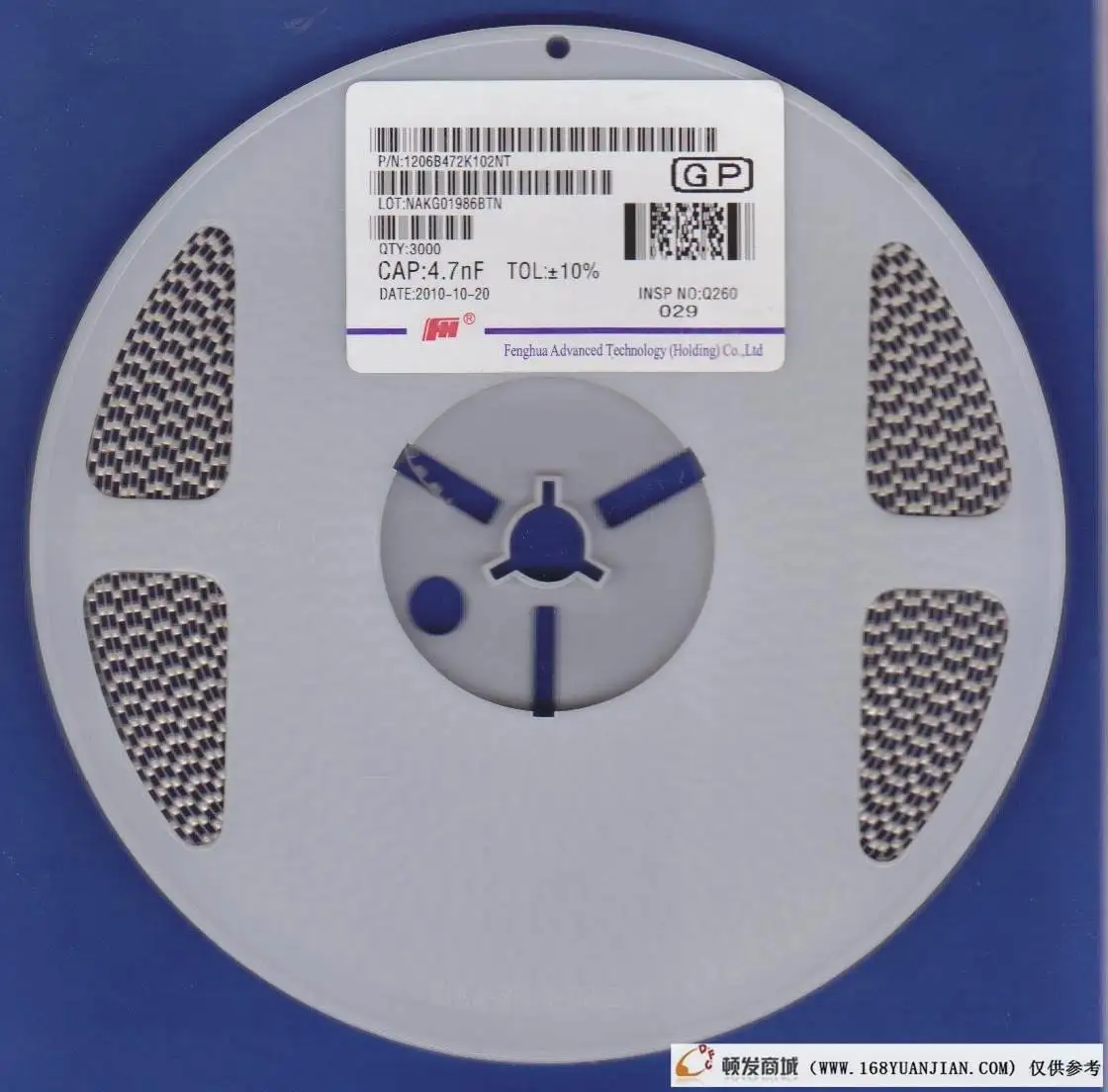 1812B103K251NT местоположение 4532/1812 10nf 250 В X7R 10% конденсатор Fenghua